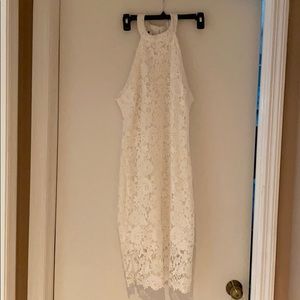 White halter dress